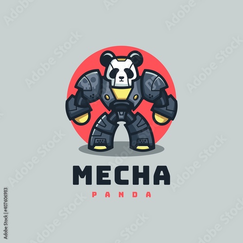 Vector Logo Illustration Deer Simple Mascot Style.