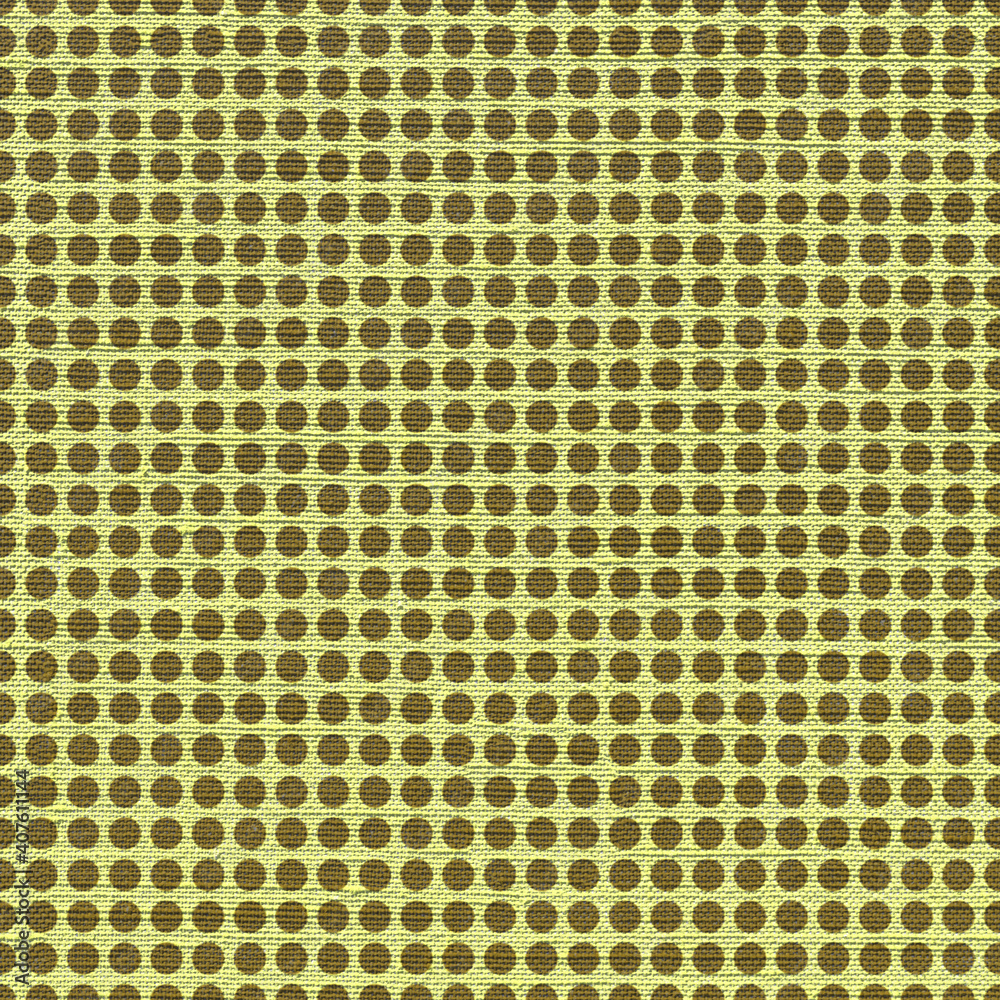 Yellow cotton texture background with brown polka dots. Natural cotton close. 3D-rendering Yellow cotton texture background with brown polka dots. Natural cotton close. 3D-rendering