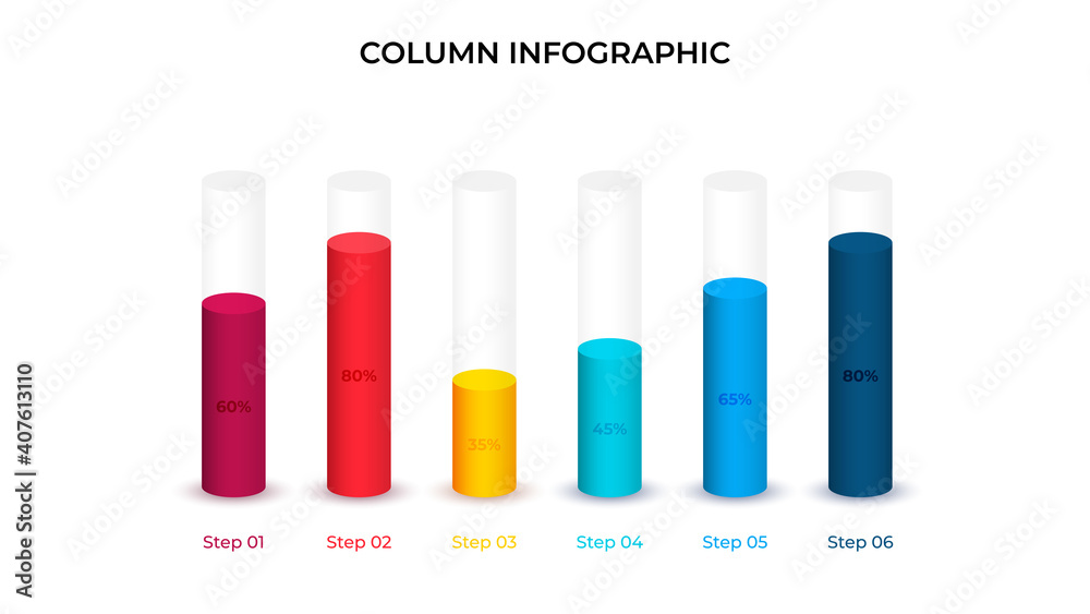 Business data visualization. Column chart. Vector business template for presentation. Creative concept for infographic. Business data visualization. Column chart. Vector business template for presentation. Creative concept for infographic.