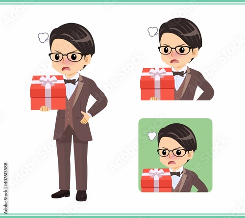 A man in a brown tie