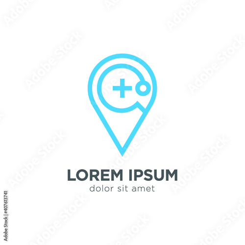 health pharmacy symbol vector icon logo design