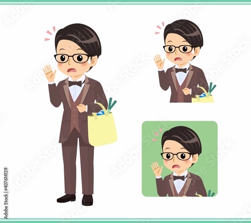 A man in a brown tie