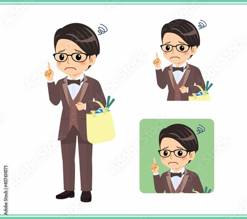 A man in a brown tie