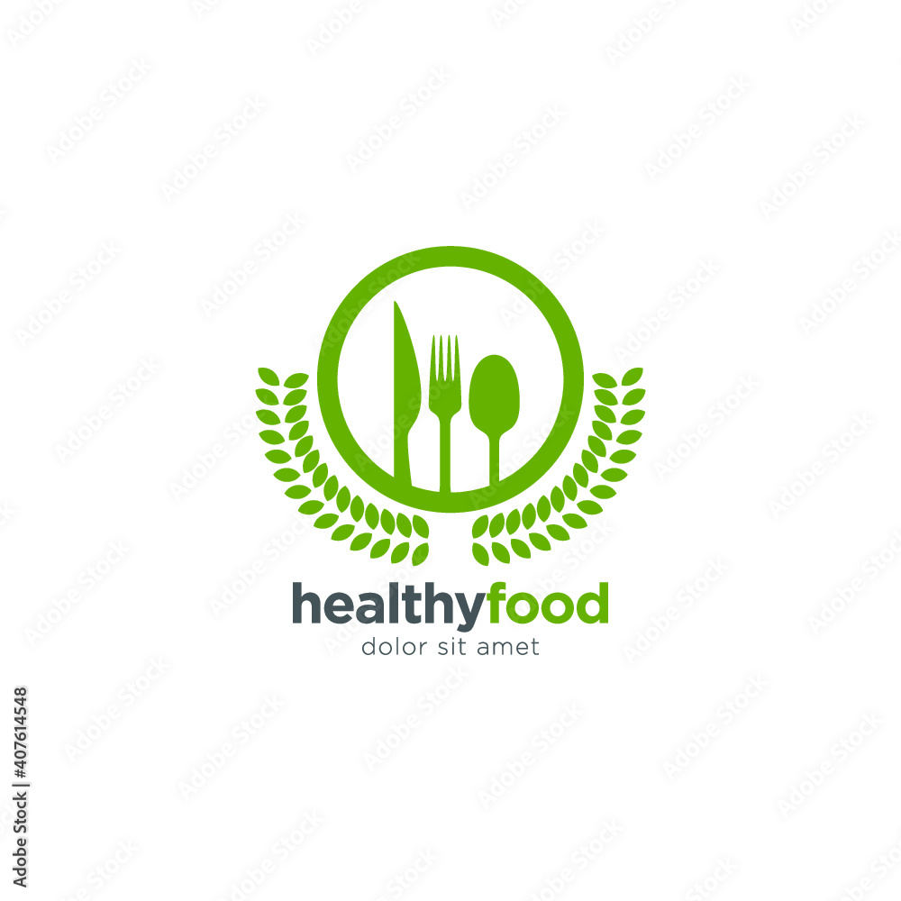 Healthy Food Logo Template Healthy Food Logo Template