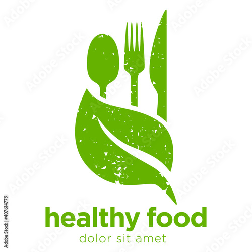 Healthy Food Logo Template