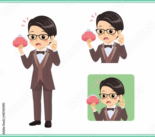 A man in a brown tie