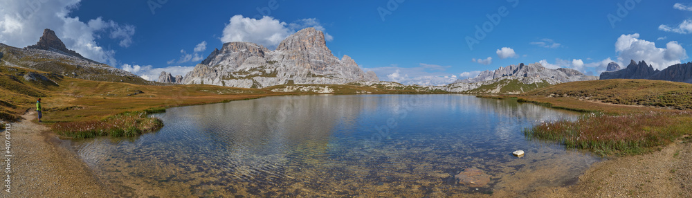 Panoramica lago piani, lavadero dolomitas italia paisaje turismo viajes