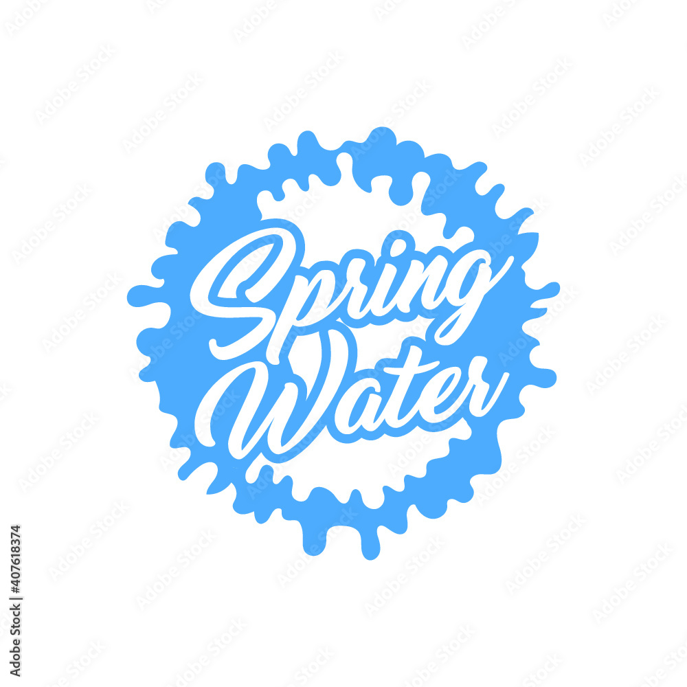 Pure water abstract sign. Water drop symbol. Branding Identity Corporate logo design template Isolated on a white background 