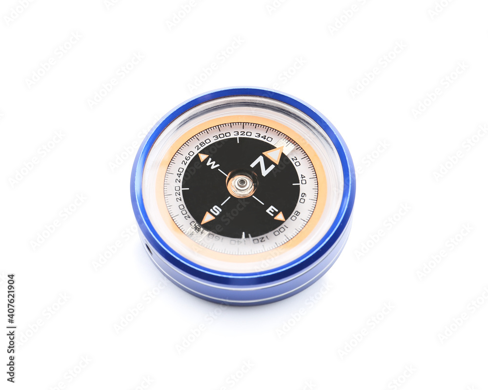 Old compass on white background Old compass on white background