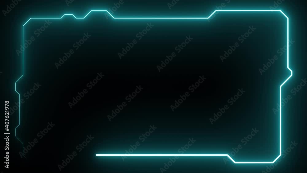 futuristic sci-fi interface neon background