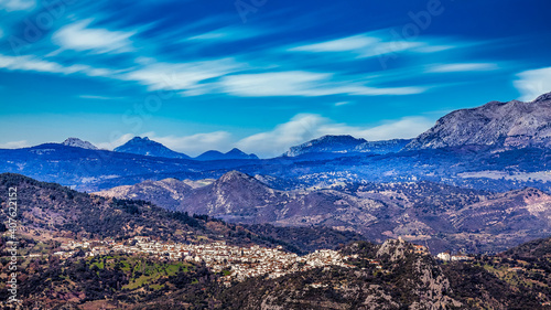 Gaucin and the mountains of Andalusia , Spain