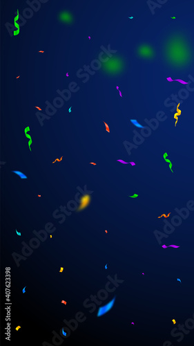 Streamers and confetti. Colorful streamers tinsel