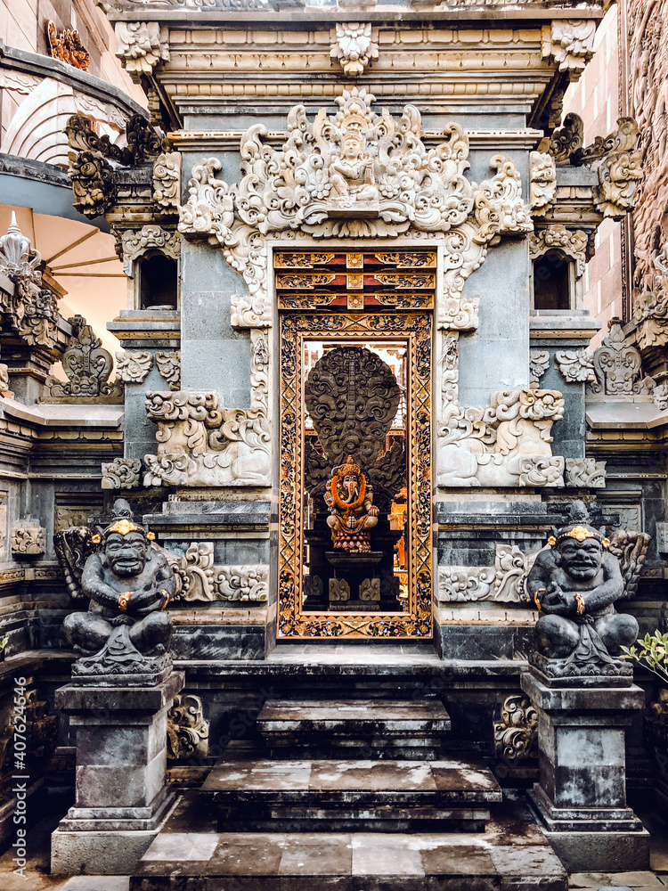 Beautiful, traditional architecture in Bali, Indonesia. One of thousands different hindu-temples on the island of gods. Beautiful, traditional architecture in Bali, Indonesia. One of thousands different hindu-temples on the island of gods.