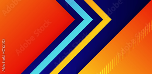 blue orange gradient abstract background geometry shine and layer element vector for presentation design. Suit for business, corporate, institution, party, festive, seminar, and talks.