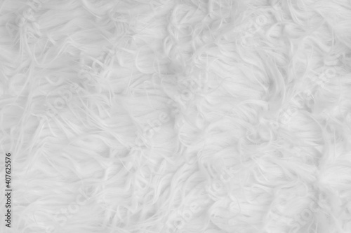 White shaggy blanket texture background