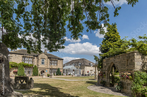 Rogerthorpe Manor historic Jacobean building in West Yorkshire, England between Pontefract and Doncaster.  photo