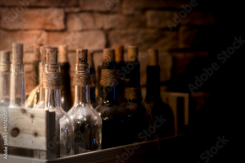 Cajas de botellas de vino