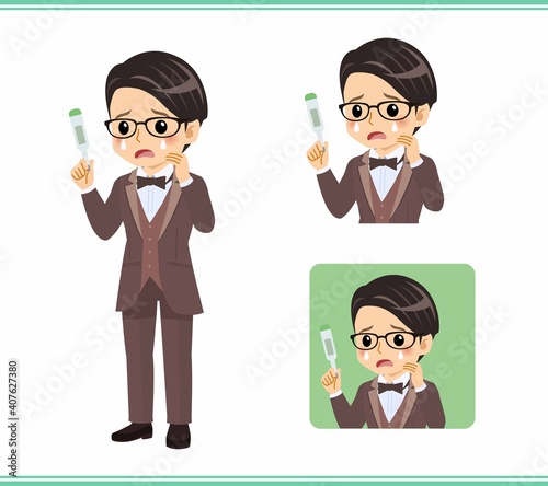 A man in a brown tie