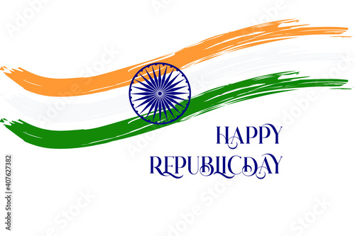 Republic day of India background Celebration, 26 January India Republic Day background with indian flag tri color  concept .Suitable for greeting card, poster and banner.
