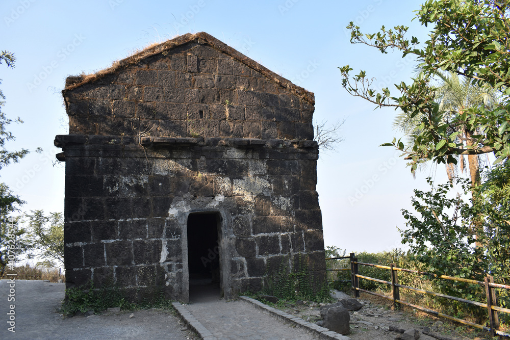 Ancient ammunition store or Barud Khana at Sinhagad fort - Kondana, Pune, Maharashtra.