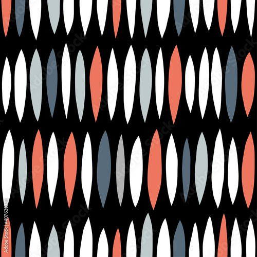 African. Decorative pattern for the background, tile and textiles..It is assembled from modular parts. Vector. Seamless.