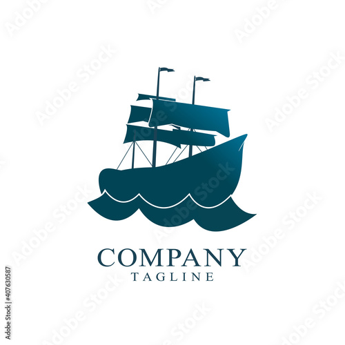 Spanish Ship Logo, this design is suitable for all kind of business