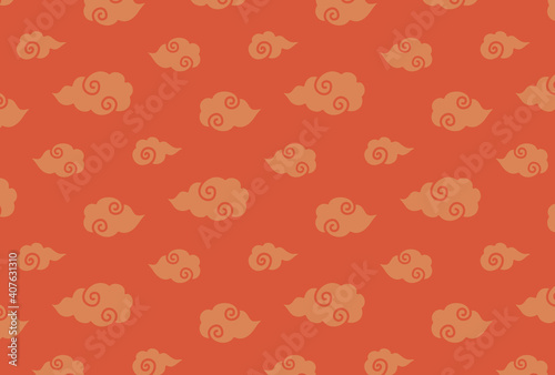 seamless pattern with Nimbus Clouds for banners, cards, flyers, social media wallpapers, etc.