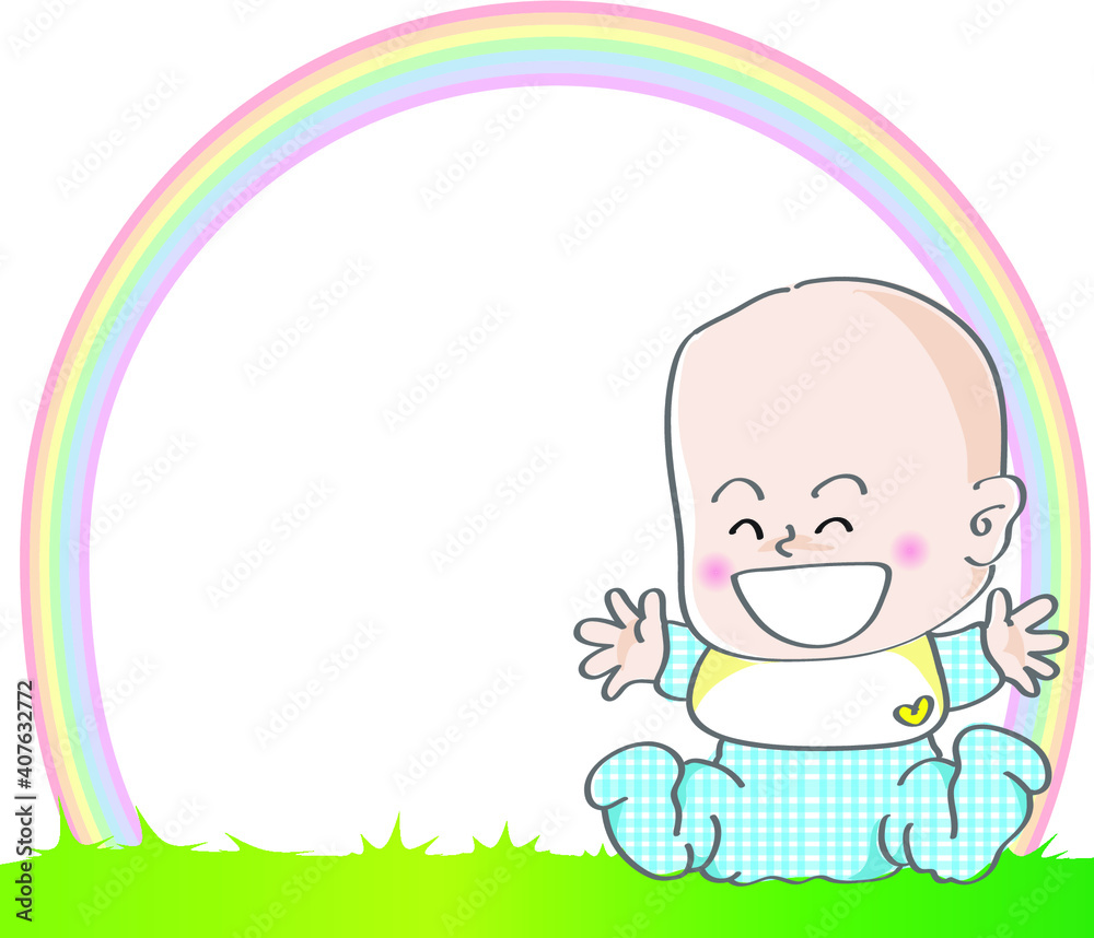 vector cartoon kids with border card background vector cartoon kids with border card background