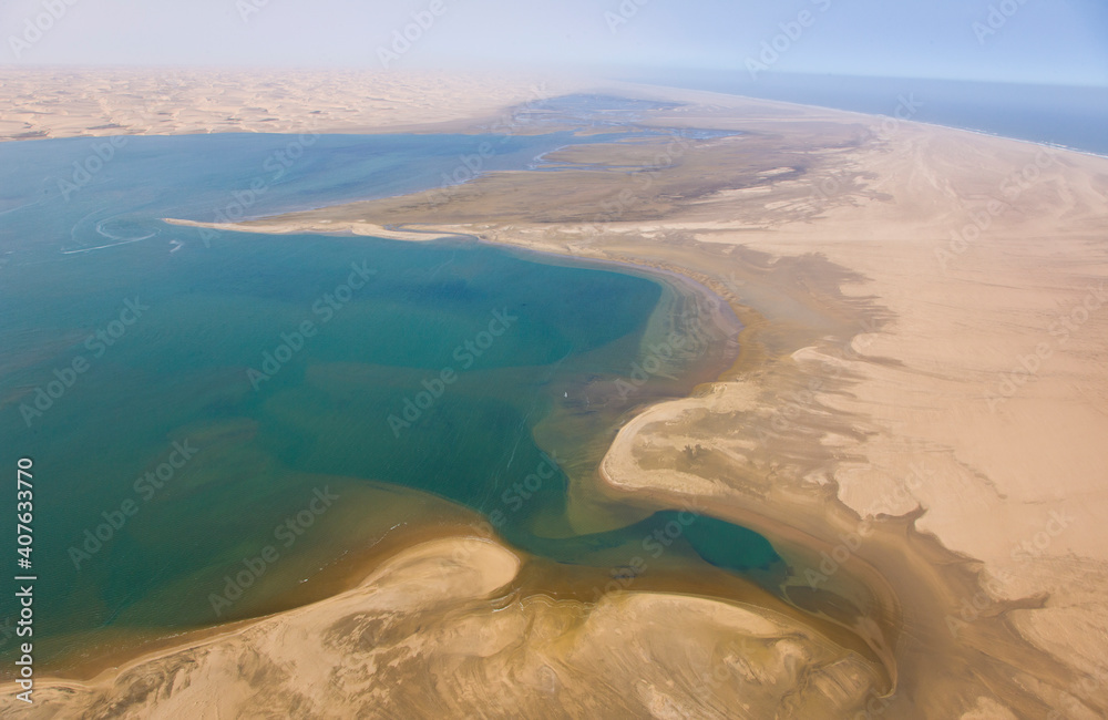 Fototapeta premium Dunas Oceano Atlantico Swakopmund Desierto Namib Namibia Africa