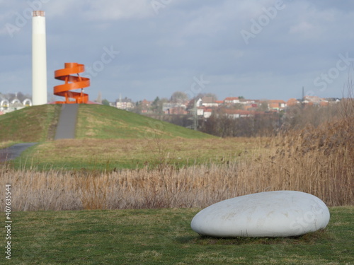 Aussichtsplattform im Lippepark in Herringen