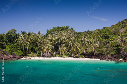 Natural beach on the island of Phu Quoc, Vietnam, Asia