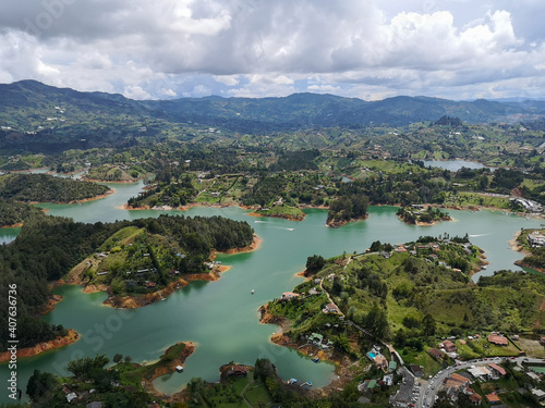 View on laguna de Guatapé, Colombia