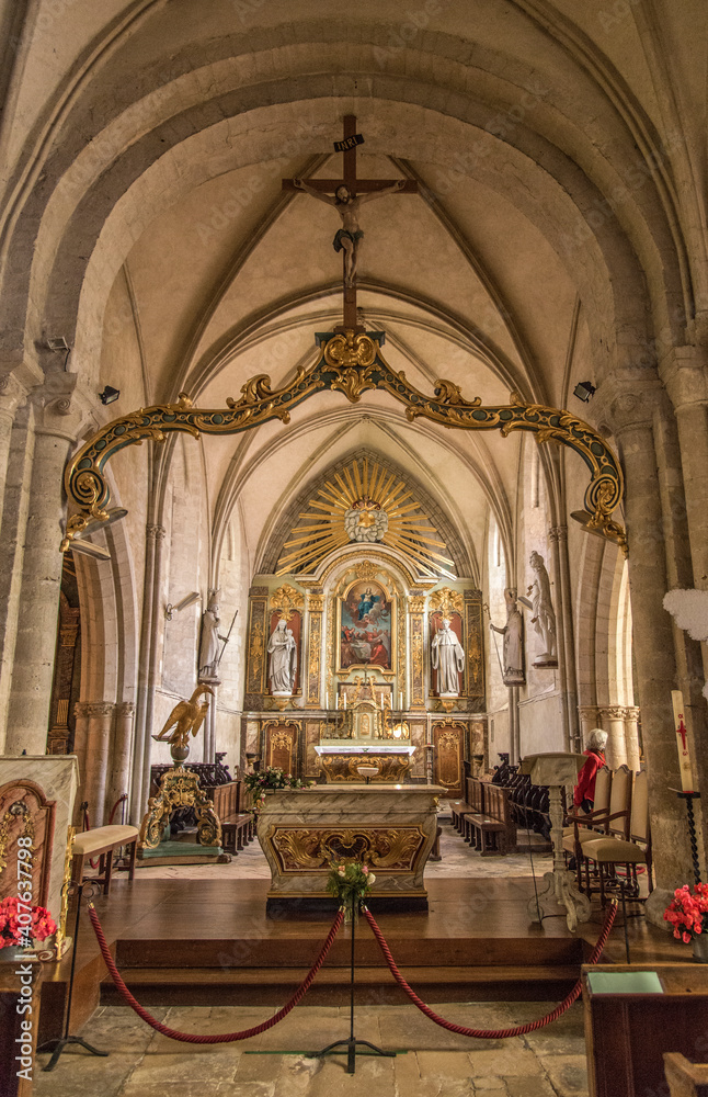 Autel de l'église de Sainte-Mère-Église, France