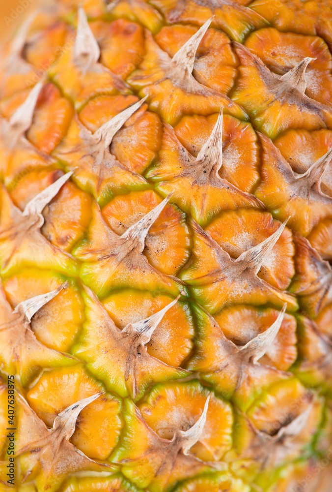 Ripe whole pineapple isolated on the white Ripe whole pineapple isolated on the white