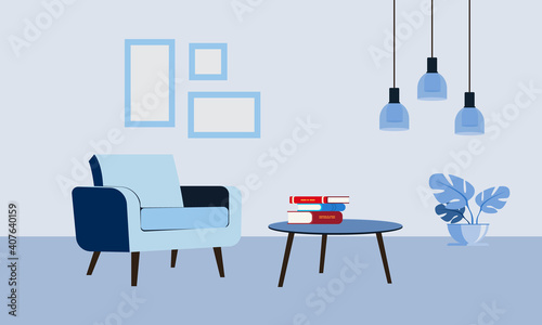 Sofa Interior Design Blue