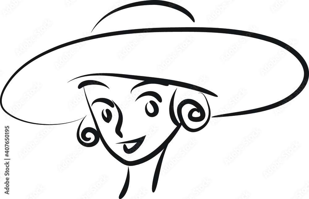 vector drawing beauty face design vector drawing beauty face design