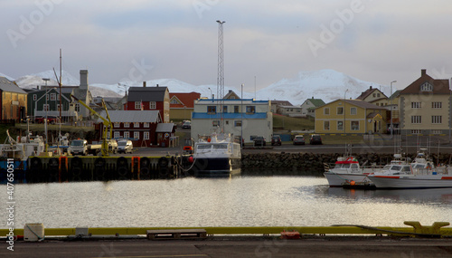 Port de Stykkishólmur, Islande.