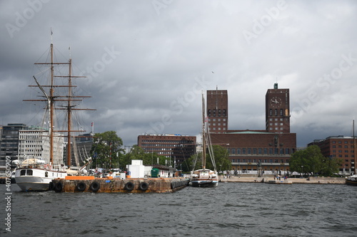 Oslo harbor in summer 
 photo