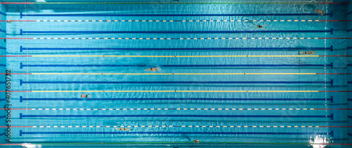 Top view of the pool at night