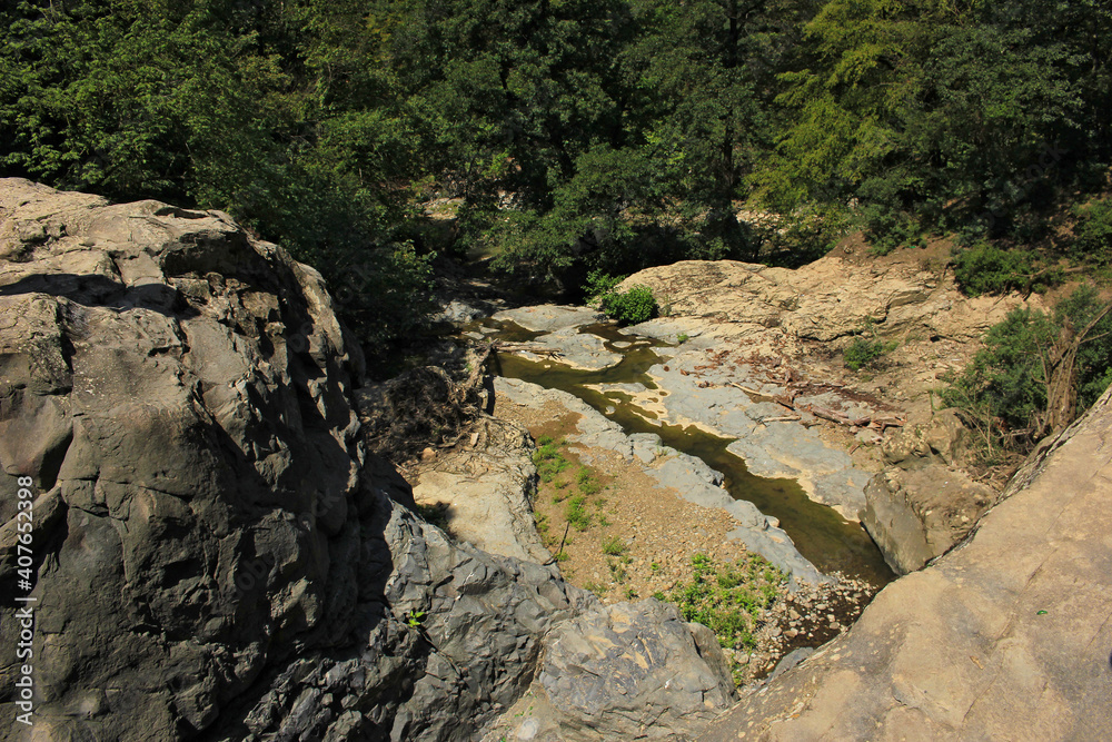 Picturesque river in the mountains.