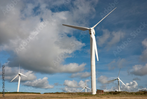 Wind farm Cornwall UK