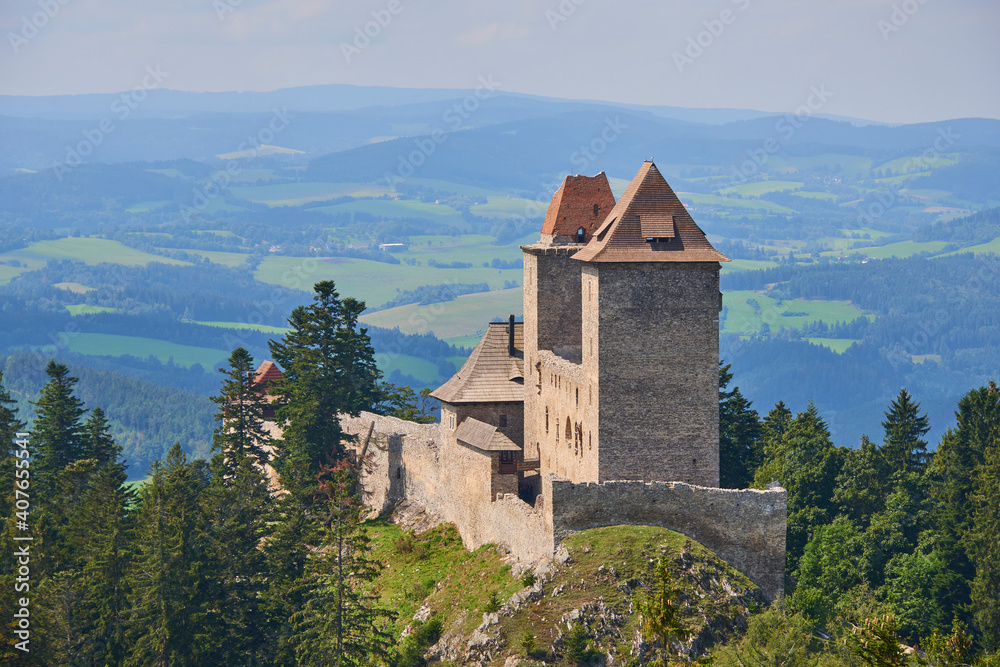 Kasperk castle in Sumava, Czech Republic