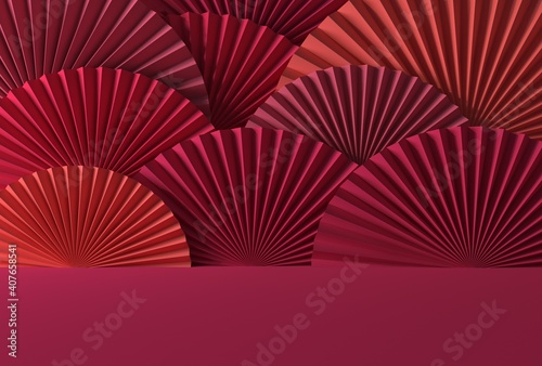 Abstract minimal scene, design for cosmetic or product display podium 3d render. 