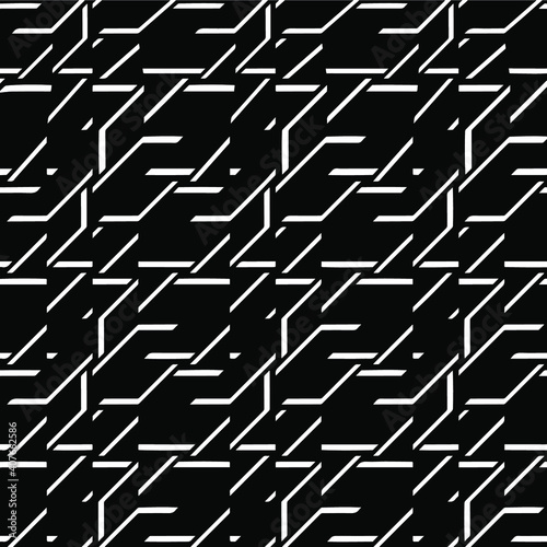  Black and white texture. seamless geometric pattern. 