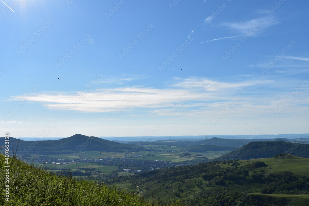 Berglandschaft in Hessen