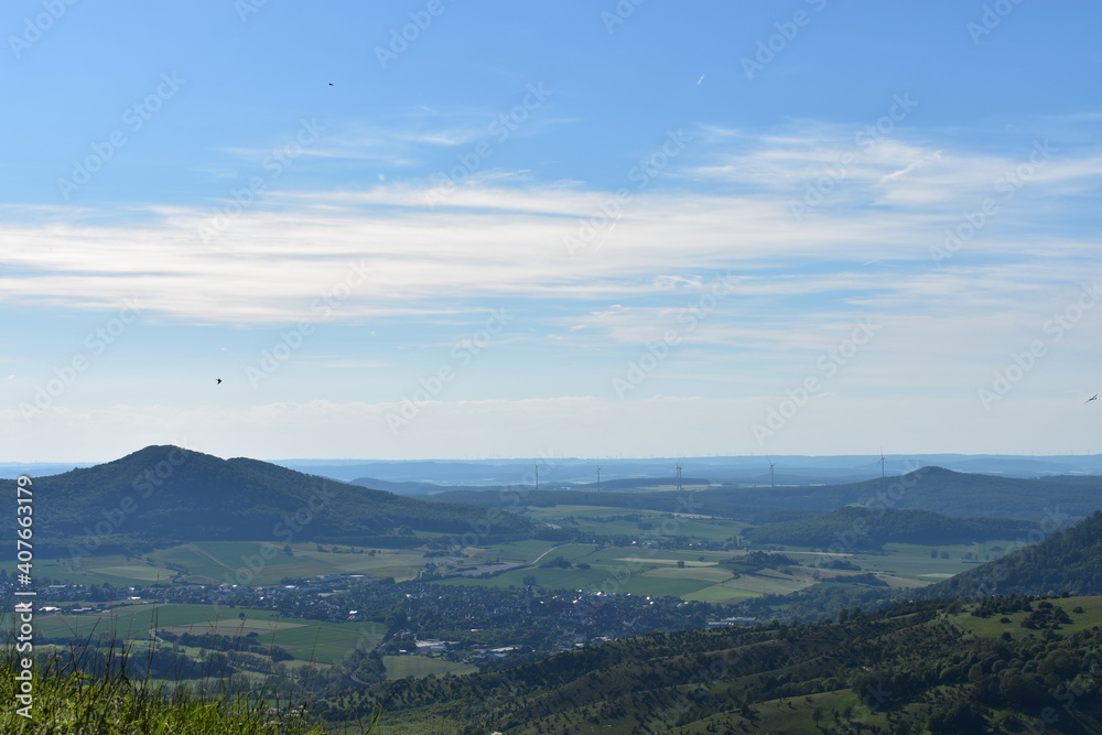 Berglandschaft in Hessen