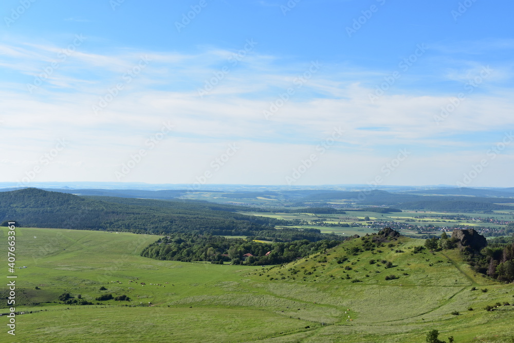 Berglandschaft in Hessen