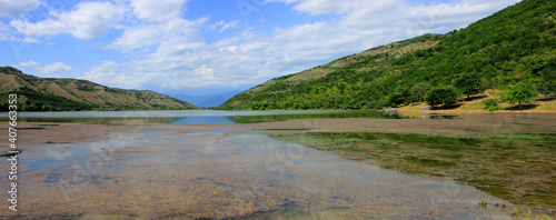 Summer vacation on a beautiful lake.