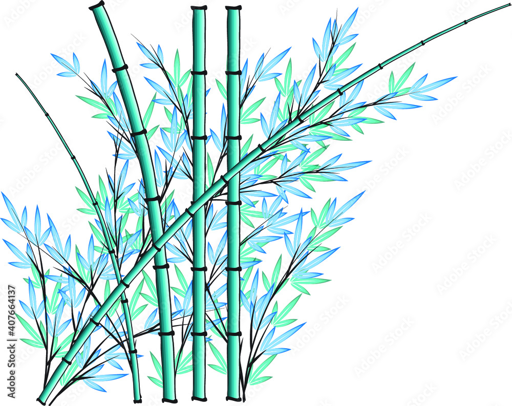Fototapeta premium vector design bamboo icon background