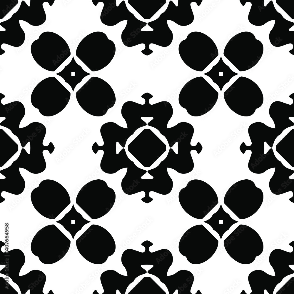  Black and white texture. seamless geometric pattern.
